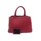 SAC A MAIN BOTTEGA VENETA CABAS FOURRE TOUT EN CUIR INTRECCIATO ROUGE BAG 2550€