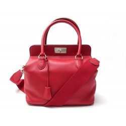 NEUF SAC A MAIN HERMES TOOLBOX CUIR SWIFT ROUGE GARANCE 