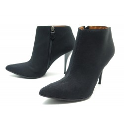 CHAUSSURES LANVIN BOOTS TOILE NOIR T40