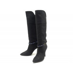 BOTTES ISABEL MARANT TOILE NOIR T40