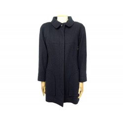 MANTEAU CHANEL P49855 LAINE BLEU MARINE T40