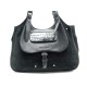 SAC A MAIN LONGCHAMP EN CUIR ET DAIM NOIR BLACK LEATHER SHOULDER HANDBAG 730€