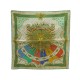 NEUF FOULARD HERMES GLORIA SOLI GAVROCHE SOIE VERT + BOITE GREEN SILK SCARF 170€