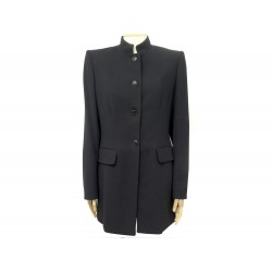 VESTE LONGUE HERMES LAINE NOIR T40