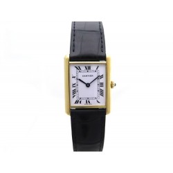  MONTRE CARTIER TANK OK JAUNE QUARTZ 