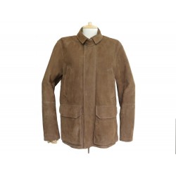 BLOUSON FACONNABLE EN CUIR SUEDE