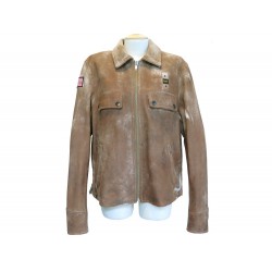 BLOUSON BLAUER CUIR