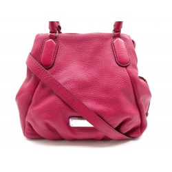 NEUF SAC A MAIN MARC BY MARC JACOBS WORKWEAR CUIR GRAINE ROSE PINK HANDBAG 395