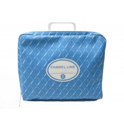 NEUF SAC DE VOYAGE A MAIN CHANEL LINE AIR 2016 COLLECTOR TOILE BLEU TRAVEL BAG