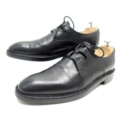 CHAUSSURES BOWEN CUIR NOIR COUSU NORVEGIEN 9.5 43 