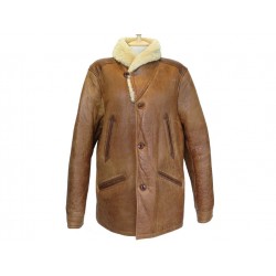 MANTEAU CHEVIGNON BLOUSON JOEY STARR M 50 PEAU LAINEE CUIR LEATHER JACKET 890€