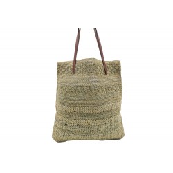 NEUF SAC A MAIN LINDE GALLERY CABAS 38 CM EN RAFFIA TRESSEE BEIGE TOTE BAG 395€