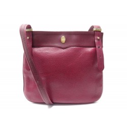 SAC A MAIN MUST DE CARTIER TRINITY BANDOULIERE CUIR BORDEAUX 