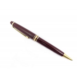 STYLO BILLE MONTBLANC MEISTERSTUCK CLASSIQUE DORE EN RESINE BORDEAUX PEN 360€