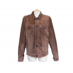 VESTE TOD'S BLOUSON 48 M EN CUIR SUEDE MARRON BROWN LEATHER JACKET COAT 2900€