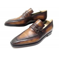 CHAUSSURES BERLUTI MOCASSINS CUIR PATINE 