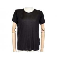 NEUF HAUT YVES SAINT LAURENT TSHIRT TOM FORD 314658 M 38 EN SOIE NOIR TOP 450€