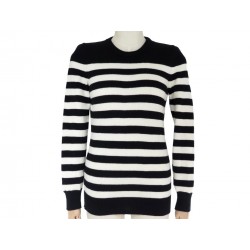 NEUF PULL YVES SAINT LAURENT MARINIERE 367560 M 38 EN CACHEMIRE SWEATER 1050€