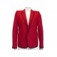 VESTE YVES SAINT LAURENT SERIE TOM FORD 327560 M 38 EN LAINE ROUGE JACKET 1990€