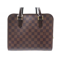 SAC A MAIN LOUIS VUITTON TRIANA EN TOILE DAMIER EBENE CANVAS HAND BAG 1225€