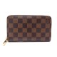 PORTEFEUILLE LOUIS VUITTON ZIPPY MM EN TOILE DAMIER EBENE CANVAS WALLET 545€