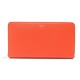 NEUF PORTEFEUILLE CELINE ZIPPE 105003AU8 EN CUIR ORANGE LARGE ZIPPED WALLET 500€