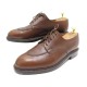 CHAUSSURES JM WESTON 598 DERBY DEMI CHASSE 7E 41 CUIR MARRON LEATHER SHOES 750€