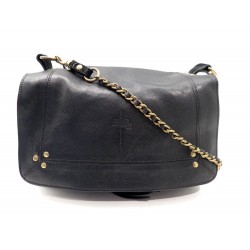 SAC A MAIN DREYFUSS BOBI BANDOULIERE CUIR ET DAIM NOIR 