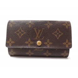 PORTE MONNAIE LOUIS VUITTON EN TOILE MONOGRAM MARRON PORTEFEUILLE WALLET 435€