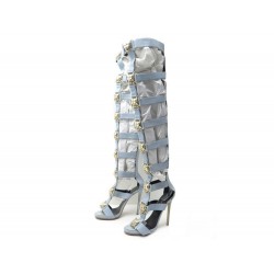 BOTTES GLADIATEUR PHILIPP PLEIN 41 THIGH-HIGH GLADIATOR BOOTS