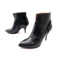 CHAUSSURES MAISON MARTIN MARGIELA LOW BOOTS 37.5 BOTTINES CUIR NOIR SHOES 640€