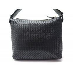 SAC A MAIN BOTTEGA VENETA CUIR TRESSE NOIR 