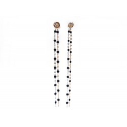 BOUCLES D'OREILLES GIGI CLOZEAU PUCES MINI PERLES DIAMANTS + 3 PENDANTS OR 1270€