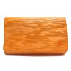 PORTEFEUILLE LOUIS VUITTON CUIR EPI ORANGE 