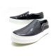 NEUF BASKETS CELINE SLIP ON SNEAKER 25 313653OSKC 38.5 EN CUIR NOIR SHOES 550€