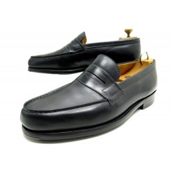 CHAUSSURES JM WESTON MOCASSINS 180 9D 43 EN CUIR NOIR LEATHER LOAFERS SHOES 610€