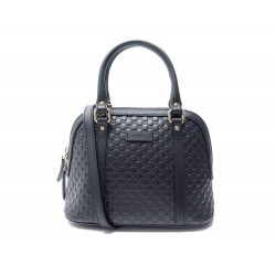 NEUF SAC A MAIN GUCCI MICROGUCCISSIMA BANDOULIERE CUIR NOIR 