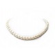 COLLIER 51 PERLES DE CULTURE BLANCHE 9 MM TOUR COU 43.5 CM PEARLS NECKLACE