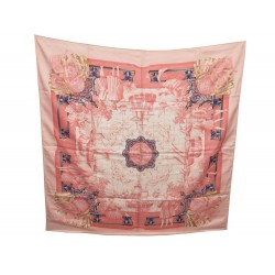 FOULARD HERMES AZULEJOS SOIE ROSE 