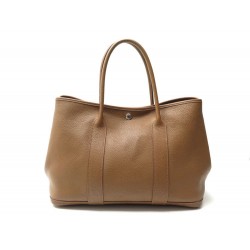 SAC A MAIN HERMES GARDEN PARTY 36 CM EN CUIR GRAINE CAMEL LEATHER HAND BAG 2970€