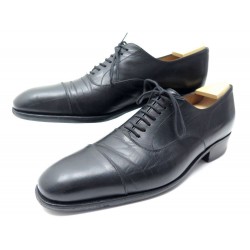 CHAUSSURES JM WESTON 8B 42 FIN RICHELIEU EN CUIR NOIR + EMBAUCHOIRS SHOES 775€