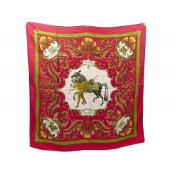 FOULARD HERMES CHEVAL TURC ROUGE 