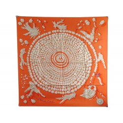 NEUF FOULARD HERMES REVES DE CORAIL CARRE SOIE