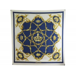 VINTAGE FOULARD HERMES COURONNE CROWN JULIA ABADIE 1ERE EDITION 1969 SOIE 370€