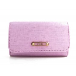 NEUF PORTE CLES FENDI CUIR SAFFIANO 