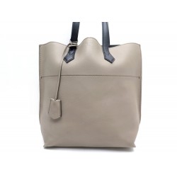 SAC A MAIN FENDI ALL IN SHOPPING 8BH260 CABAS CUIR TAUPE LEATHER HANDBAG 1435€