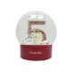 BOULE A NEIGE CHANEL NUMERO 5 GRAND MODELE PLASTIQUE ROUGE & PLEXIGLAS SNOW BALL