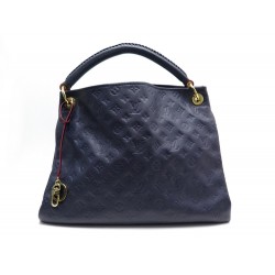 SAC A MAIN LOUIS VUITTON ARTSY MM EN CUIR MONOGRAM EMPREINTE BLEU HAND BAG 2360€