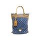 SAC A MAIN LOUIS VUITTON SAC PLAT TOILE MONOGRAM DENIM CUIR BLEU HAND BAG 1300€