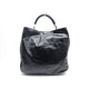 NEUF SAC A MAIN YVES SAINT LAURENT ROADY 228840 EN CUIR VERNI NOIR HANDBAG 1445€